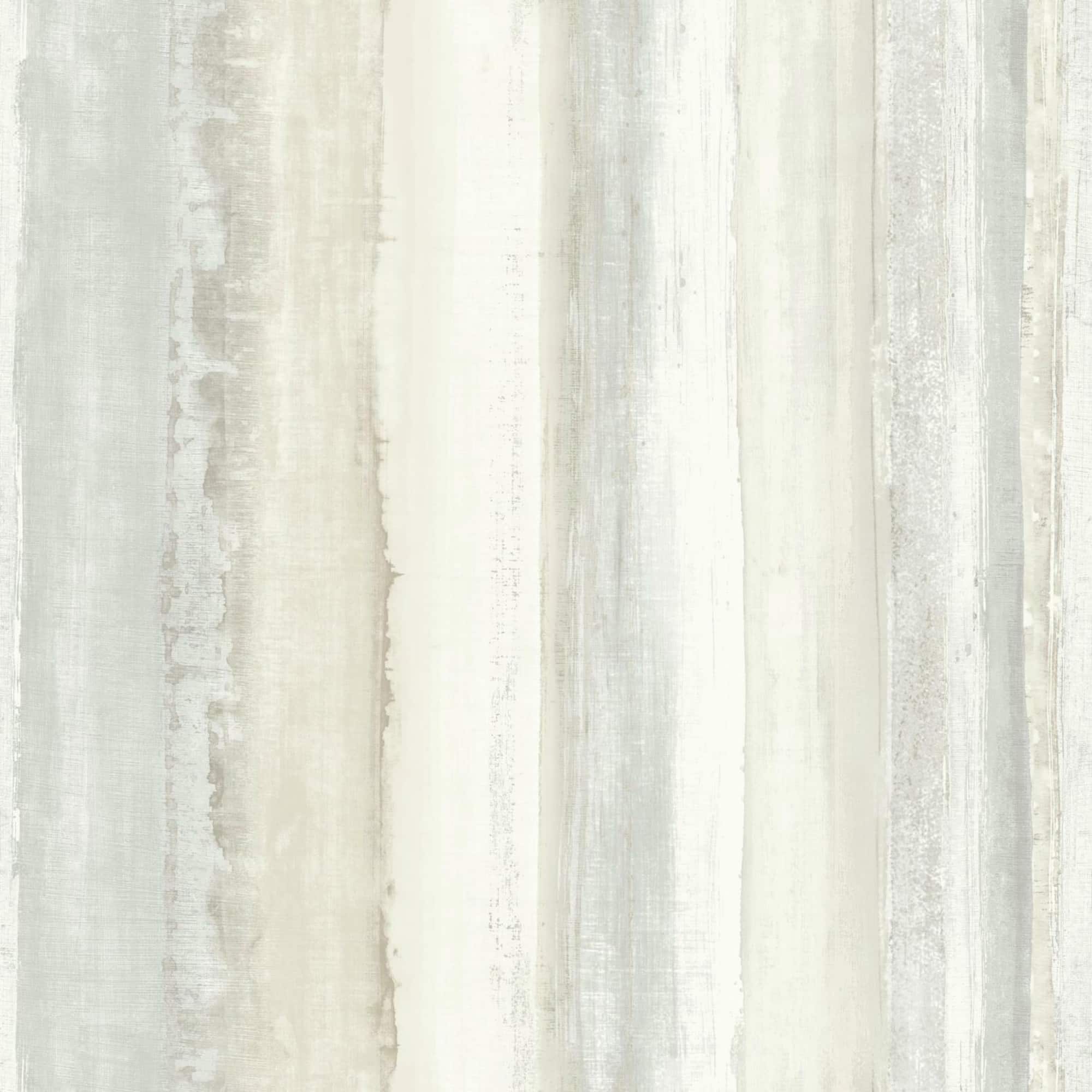 RoomMates Tan Watercolor Stripe Peel & Stick Wallpaper